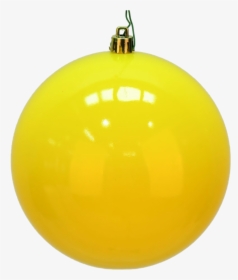 Yellow Christmas Ball Png Pic - Yellow Christmas Ball, Transparent Png, Free Download