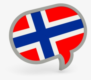 Speech Bubble Icon - Speech Bubble Norwegian Flag, HD Png Download, Free Download