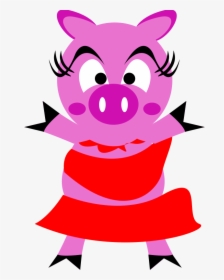 Similar Clip Art - Madame Pig, HD Png Download, Free Download