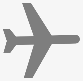 Airplane Clipart Grey, HD Png Download, Free Download