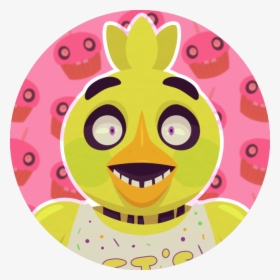 A Lineless Digital Drawing Of Chica, A Yellow Animatronic - Smiley, HD Png Download, Free Download