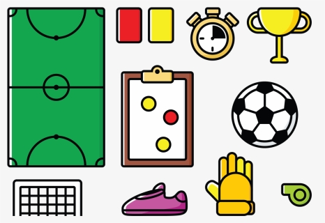 Vector Futsal Icons - Futsal Drawing, HD Png Download, Free Download