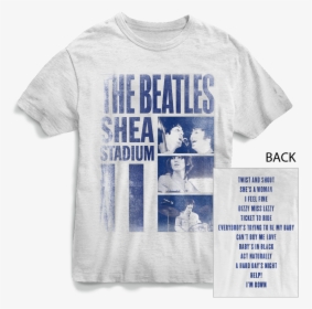 The Beatles At Shea Stadium T-shirt - Beatles In Shea Stadium T Shirt, HD Png Download, Free Download