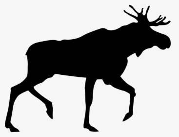 Moose, Elk Png - Moose Silhouette Png, Transparent Png, Free Download