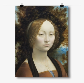 Leonardo Da Vinci - Ginevra De Benci, HD Png Download, Free Download