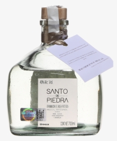 Santo De Piedra Mezcal Espadin Joven - Glass Bottle, HD Png Download, Free Download