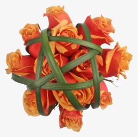 Flower Table Decoration Orange Roses Bouquets - Garden Roses, HD Png Download, Free Download