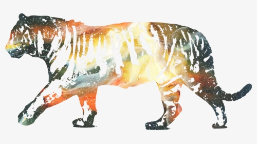 Cosmic Space , Png Download - Silhouette Tiger Outline, Transparent Png, Free Download