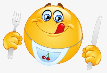 Transparent Cartoon Fork Png - Emoji Ready To Eat, Png Download, Free Download