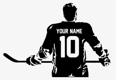 Personalized Hockey Wall Decals, HD Png Download, Free Download