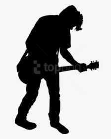 Free Png Electric Guitar Player Png - Guitar Player Silhouette Clipart, Transparent Png, Free Download