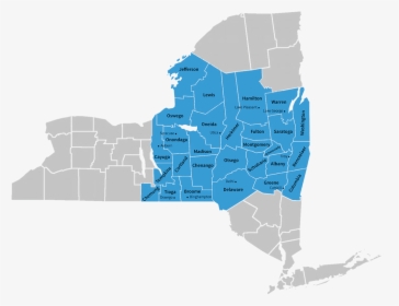 Confidata"s Ny Service Area Map - New York State Map, HD Png Download, Free Download