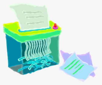 Vector Illustration Of Office Paper Shredder Destroys, HD Png Download, Free Download
