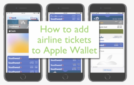 Add Airline Tickets To Apple Wallet - Iphone, HD Png Download, Free Download
