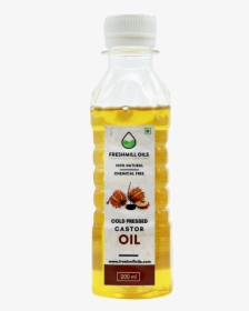 Pure Cold Pressed Castor Oil, 200ml - Plastic Bottle, HD Png Download, Free Download