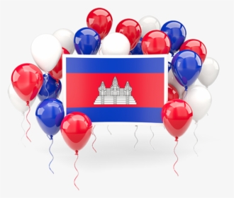 Square Flag With Balloons - Qatar Balloons, HD Png Download, Free Download