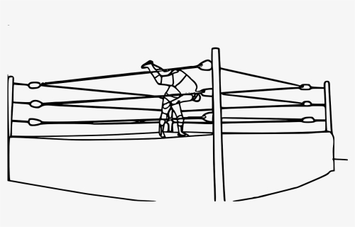Wrestling Ring Professional Wrestling Boxing Rings - Draw A Wrestling Ring, HD Png Download, Free Download