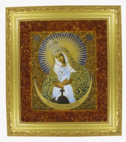 Orthodox Icon "the Mother Of God Of Ostraya Brama - Остробрамская Икона Божьей Матери, HD Png Download, Free Download