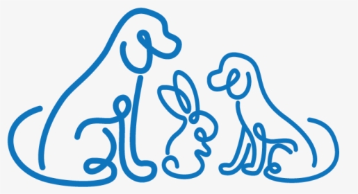 Veterinary Logo Cat Rabbit Dog Simple Pet Care Pet, HD Png Download, Free Download