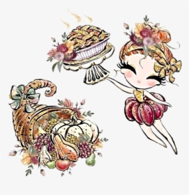 #watercolor #thanksgiving #cornucopia #givethanks #thanks - Illustration, HD Png Download, Free Download