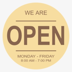 Round Wooden Opening Hours Sign - Circle, HD Png Download, Free Download