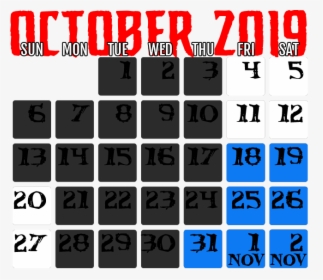 Calendar - Electric Blue, HD Png Download, Free Download