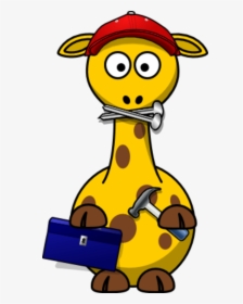 Giraffe Hammer Bag - Valentine Giraffe Clipart, HD Png Download, Free Download
