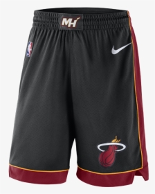 Miami Heat Nike Icon Edition Swingman Men"s Nba Shorts - Miami Heat Jersey Shorts, HD Png Download, Free Download
