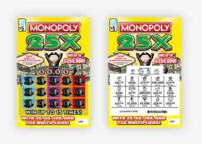 Monopoly 25x Illinois Lottery, HD Png Download, Free Download