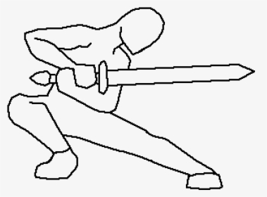 Drawing Sword Holding Poses, HD Png Download, Free Download