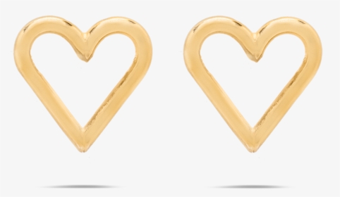 New Heart Outline Studs - Heart, HD Png Download, Free Download
