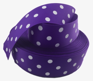 Ribbons [tag] Purple Polka Dot Grosgrain Ribbon - Polka Dot, HD Png Download, Free Download