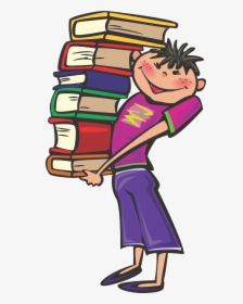School Students Vector, Student Vector, Books Vector, - Clipart Student With Books, HD Png Download, Free Download
