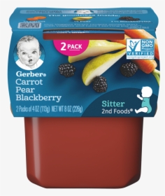 2nd Foods Carrot Pear Blackberry - Chicken And Rice Baby Food, HD Png Download, Free Download