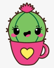 Kawaii Cactus Stickers Messages Sticker-2 - Kawaii Cactus Clipart, HD Png Download, Free Download
