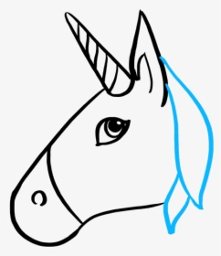 How To Draw Unicorn Emoji - Easy How To Draw A Emoji Unicorn, HD Png Download, Free Download