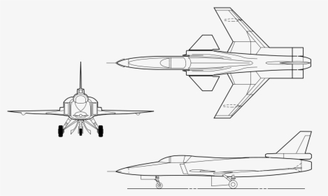 Forward Swept Wing Side View, HD Png Download, Free Download