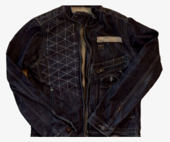 Modern Denim Fashion - Leather Jacket, HD Png Download, Free Download