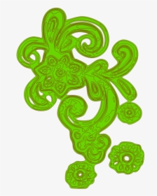 Green Flourish Decoration - Clip Art, HD Png Download, Free Download