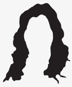 Head, Black, Silhouette, Style, Hair, Wig - Illustration, HD Png Download, Free Download