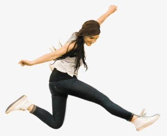 Asian Girl Jumping Png, Transparent Png, Free Download