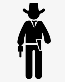Cowboy With A Gun - Cowboy, HD Png Download, Free Download