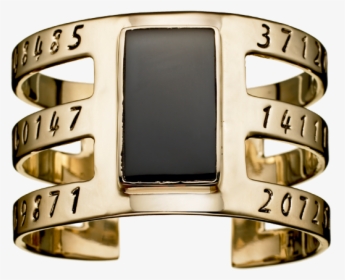 Bullet Inlay Cage Cuff With Obsidian By Pamela Love - Ring, HD Png Download, Free Download
