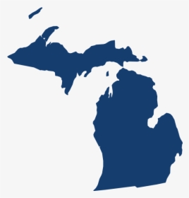 Michigan State Map » Michigan State Map - Michigan Shape, HD Png Download, Free Download