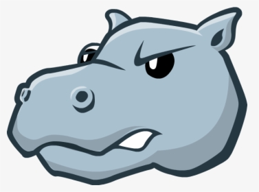 Clipart Mouth Hippo - Cartoon Hippo Opening Mouth, HD Png Download, Free Download