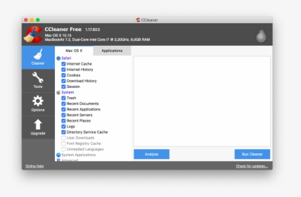 Ccleaner Mac Tools Startup, HD Png Download, Free Download