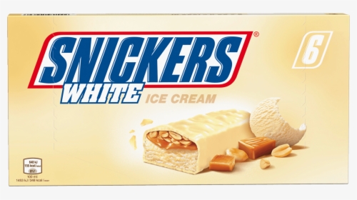 Snickers White Ice Cream 6x40,8g - Snickers, HD Png Download, Free Download