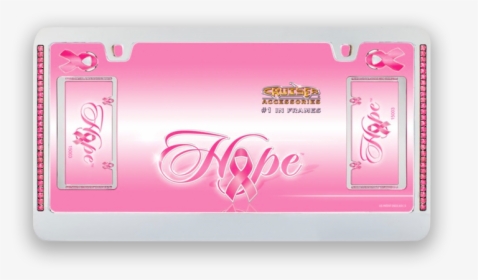 Hope License Plate - Breast Cancer License Plate Frames, HD Png Download, Free Download