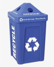 Blue Recycle Bin Free Png - Recycling Bins For Bottles, Transparent Png, Free Download