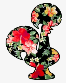 Tropical Rooster T-shirt, HD Png Download, Free Download